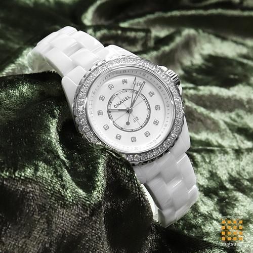 美品　CHANEL j12 純正　ベゼル　41 シャネル J12 33mm H6418 ベゼルダイヤ・12Pダイヤ 未使用品