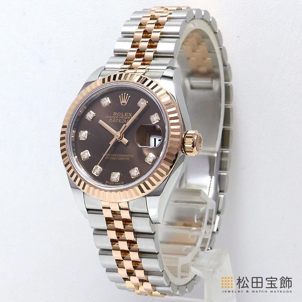 ROLEX ロレックス DATEJUST デイトジャスト 10Pダイヤ 新品)ROLEX ロレックス デイトジャスト 279171NG ホワイトシェル