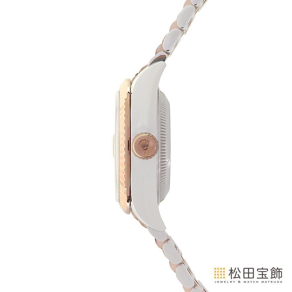 ロレックス 279171G デイトジャスト28 チョコレート 10Pダイヤ