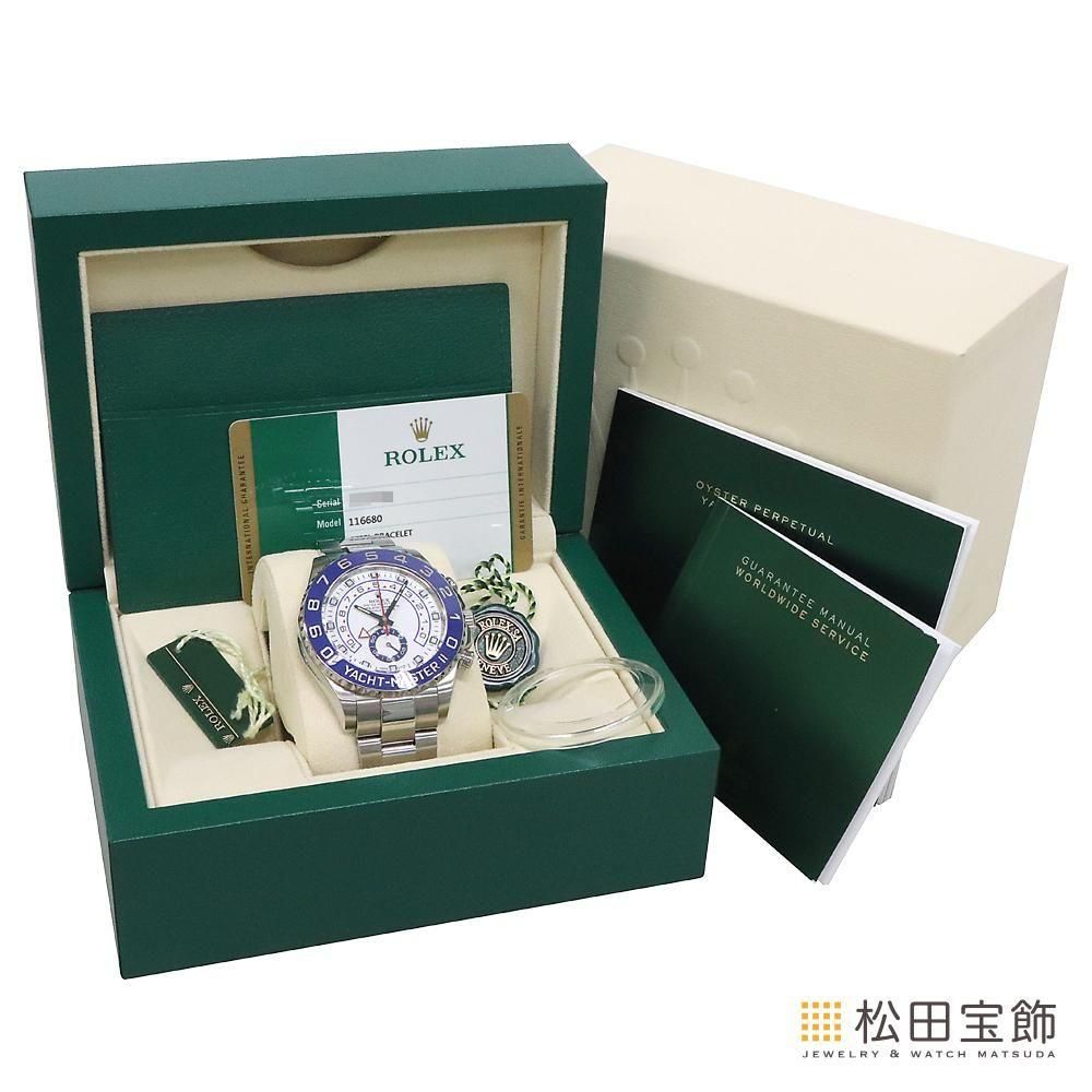 ヨットマスター 116680 ホワイト ROLEX（ロレックス）ヨットマスターII 中古