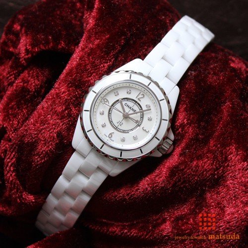 シャネル　J12　29　H2570　8Pダイヤ - ロレックス・ウブロ等のメンズ・レディース腕時計の通販なら松田宝飾