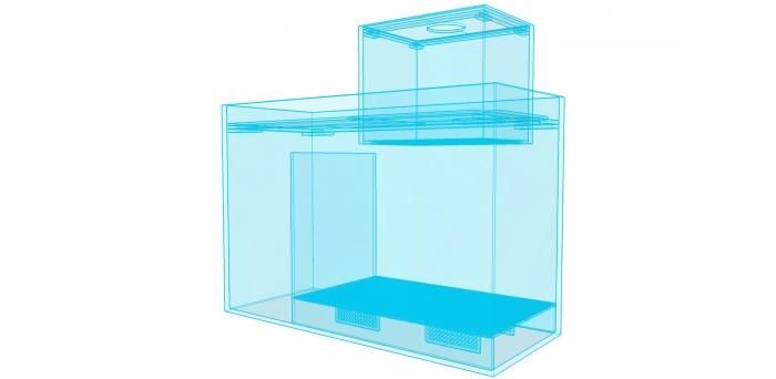 まさ　120アクリル水槽用　奥行き150　ウールボックス引き出し まさ 120アクリル水槽用 奥行き150 ウールボックス引き出し まさ