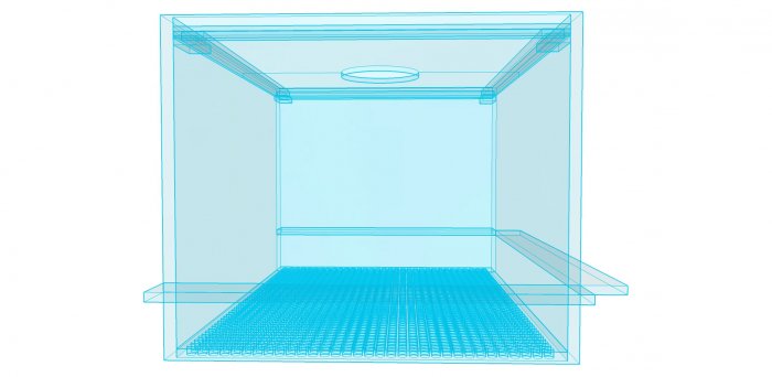ウールボックス付き塩ビろ過槽　W450×D300×H400　 - オーダーメイド水槽は東京アクアガーデンオンラインショップ