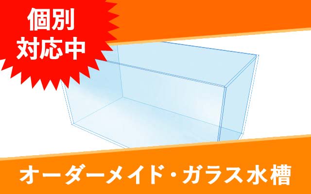 オーダーガラス水槽　10ｍｍ厚　W1500×D430×H300 - オーダーメイド水槽は東京アクアガーデンオンラインショップ