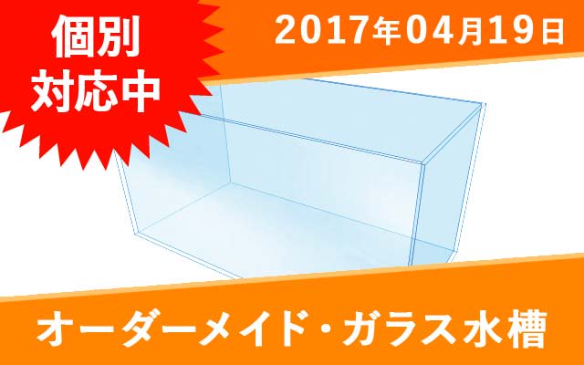 オーダーガラス水槽　W200×D200×H400㎜　 - オーダーメイド水槽は東京アクアガーデンオンラインショップ