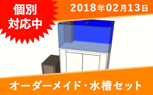 オーダーメイド　アクリル水槽セット（1100mm、水槽台、濾過槽）　 - オーダーメイド水槽は東京アクアガーデンオンラインショップ