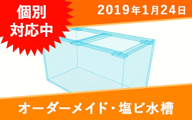 オーダーメイド　塩ビ水槽 W400×D200×H200mm - オーダーメイド水槽は東京アクアガーデンオンラインショップ