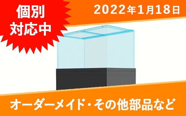 オーダーメイド　アクリル水槽　W300×D60×H150mm　板厚5mm　蝶番フタ付き　四隅補強付き -  オーダーメイド水槽は東京アクアガーデンオンラインショップ