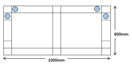 オーダーメイド　アクリル水槽　W1000×D600×H350mm　板厚6mm　底面黒板 - オーダーメイド水槽は東京アクアガーデンオンラインショップ