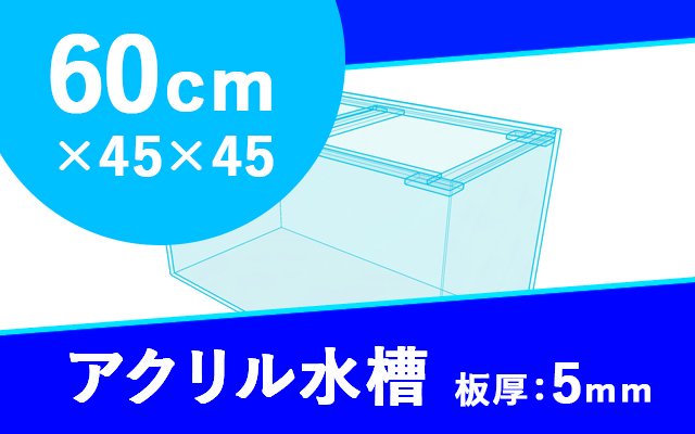 アクリル水槽　W600×D450×H450mm（規格サイズ） - オーダーメイド水槽は東京アクアガーデンオンラインショップ