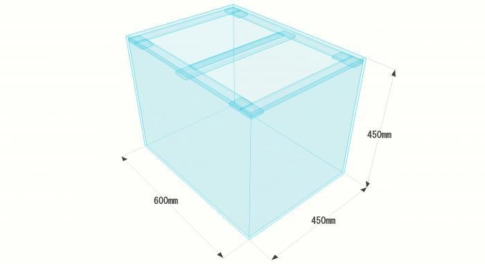 アクリル水槽セット。600/450/450