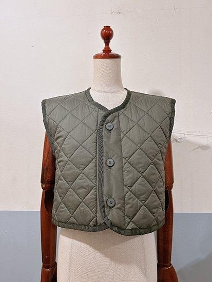 CHERIE キルティングベスト カーキ - monster in my daydream