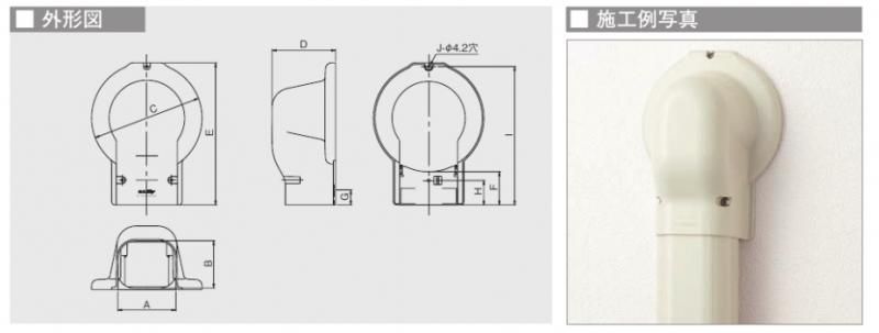 ウォールカバー丸フランジ K-TDWML8A（10個入）【送料無料