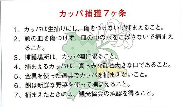 カッパ捕獲許可証（許可期間：購入してから1年間） - 遠野時間＠Shop