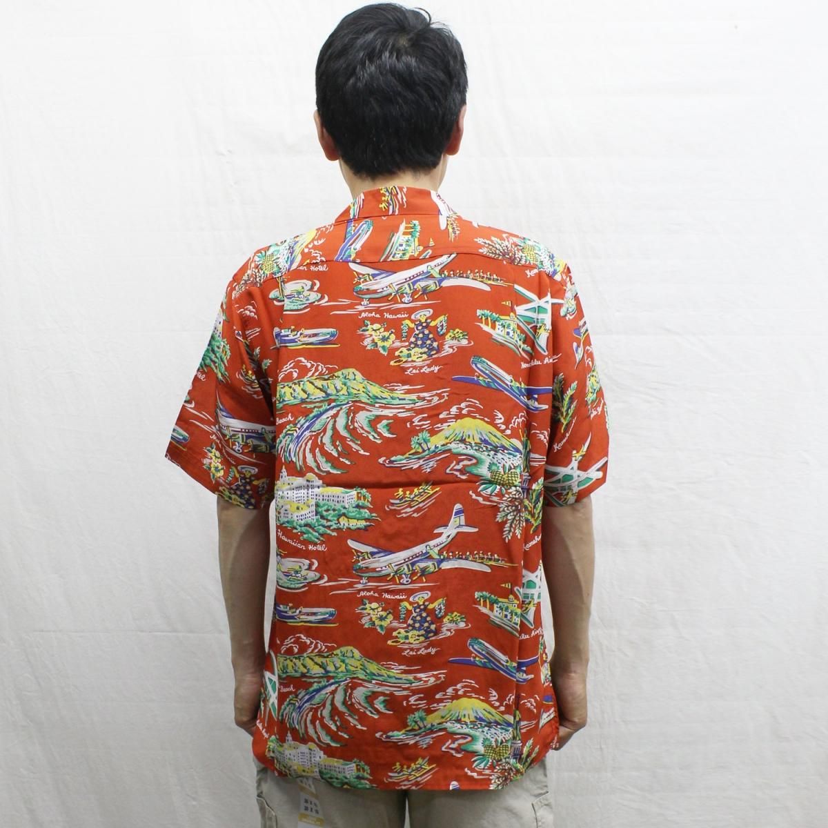 送料無料 Avanti アヴァンティ Vintage-style Silk Aloha Shirt シルク アロハシャツ