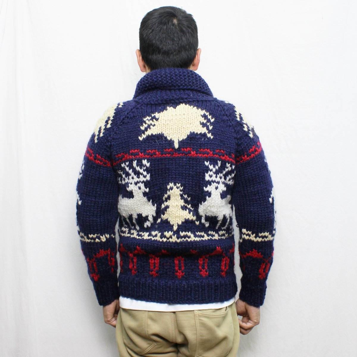激安新品大特価  Alaska柄 カウチンセーター sweater レア！Cowichan ニット/セーター