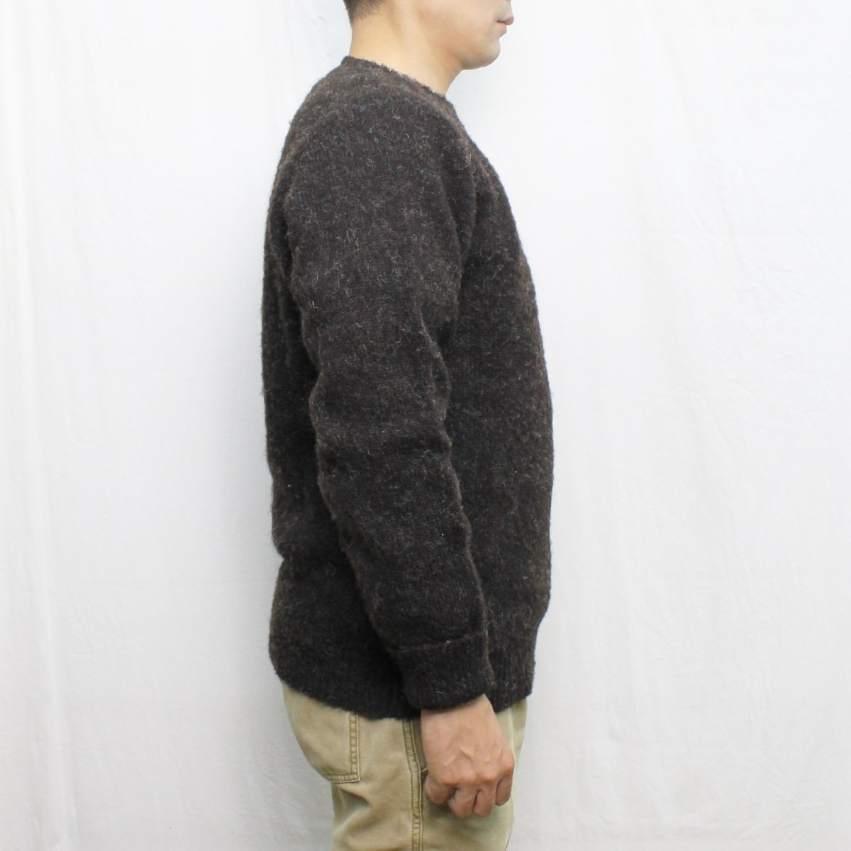 送料無料 NORMAN TULLOCH ノーマン タロック BRUSHED CREW NECK SWEATER ブラッシュ クルーネックセーター