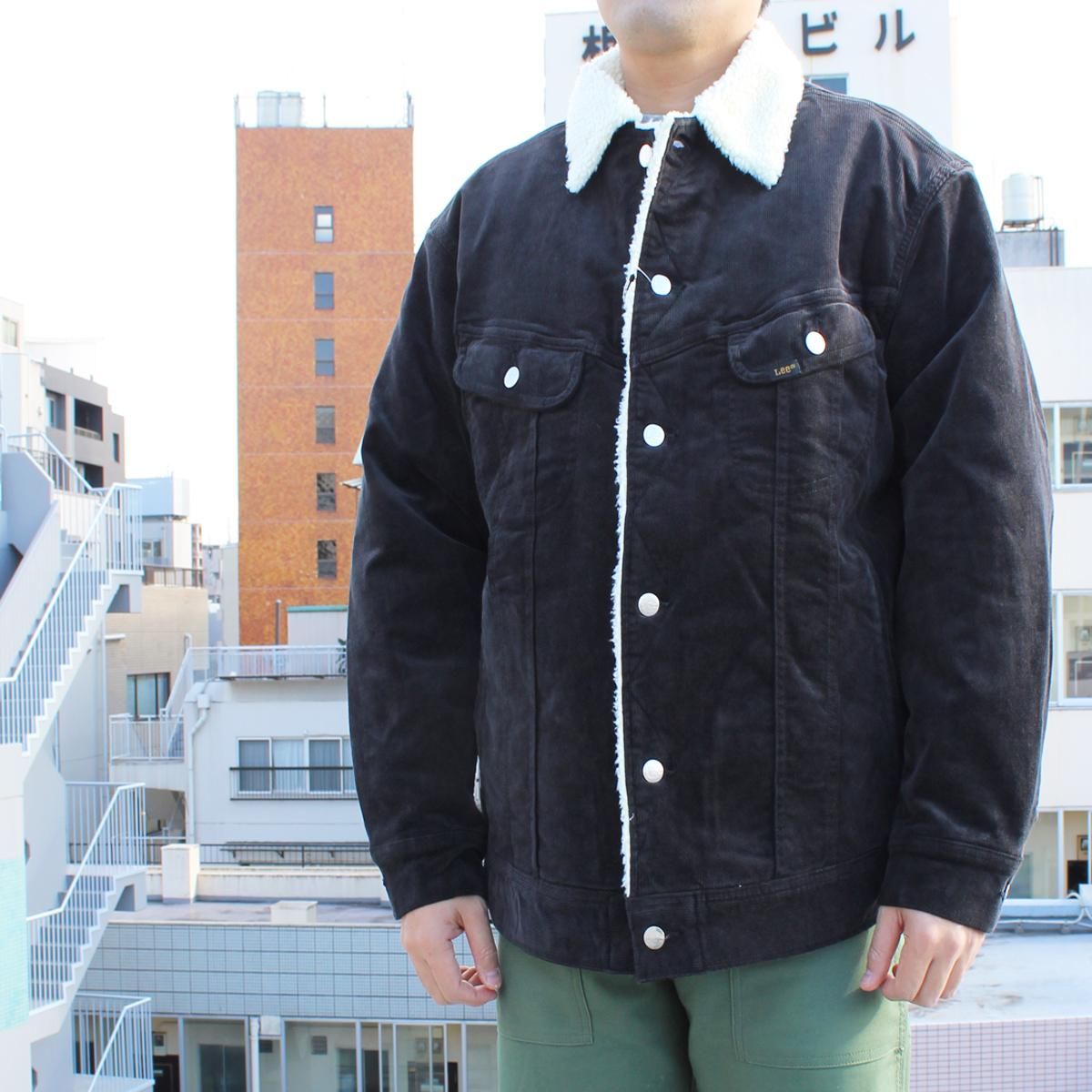 送料無料 Lee リー LM0732 CORDUROY BOA JACKET コーデュロイ ボア ジャケット STORM RIDER ストームライダー