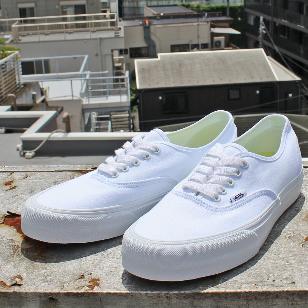 送料無料 VANS ヴァンズ AUTHENTIC オーセンティック VR3　SUSTAINABLE COLLECTION サステナブル　POP  BLOCK WHITE　VN0005UDTBD