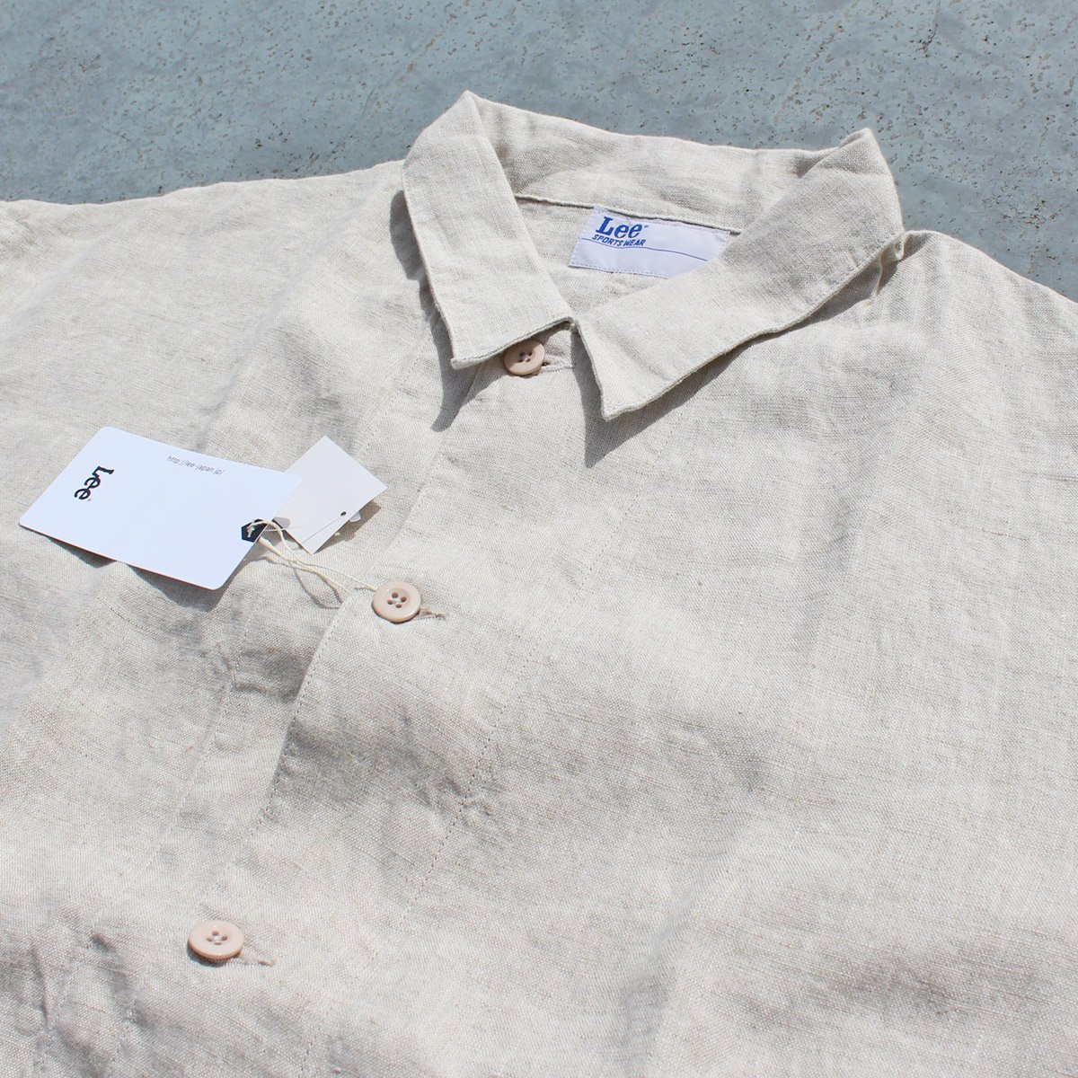 送料無料 Lee リー LM7236 HALF SLEEVE LOCO JACKET LINEN 100% 半袖