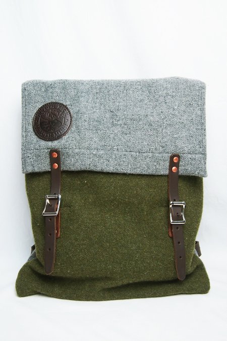 M/Y店★Faribault Woolen Mills×Duluth Pack / Scout Pack (Olive/Gray) - REDWOOD  by UNION SQUARE CORP. Estabrished 1979