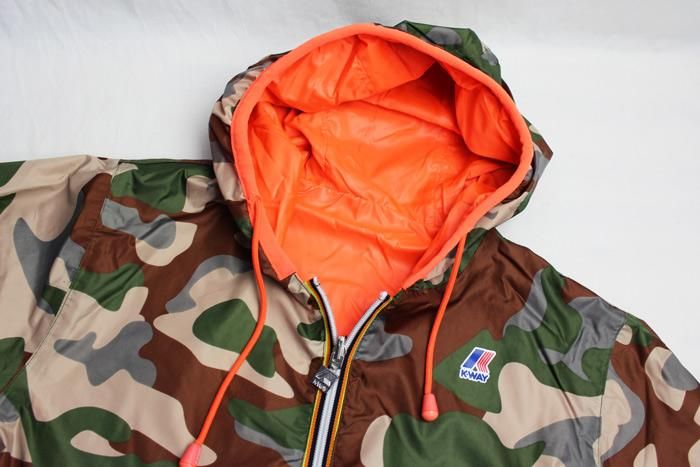 ☆K-WAY / JACQUES PLUS DOUBLE GRAPHIC Mens (Camo / Flame
