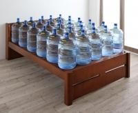 耐荷重600kg 6段階高さ調節 棚コンセント頑丈天然木すのこベッド 耐荷重600kg 6段階高さ調節 棚コンセント頑丈天然木すのこベッド