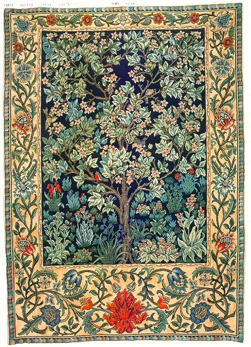 タペストリー The Tree of Life by William Morris - ベルギー直輸入 ...