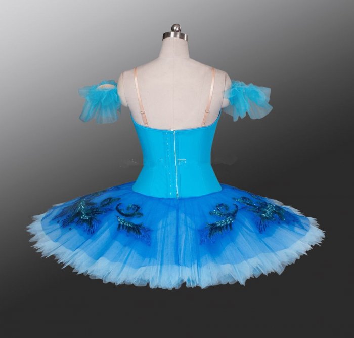 #147　バレエ　衣装　クラシックチュチュ　水色　ブルー