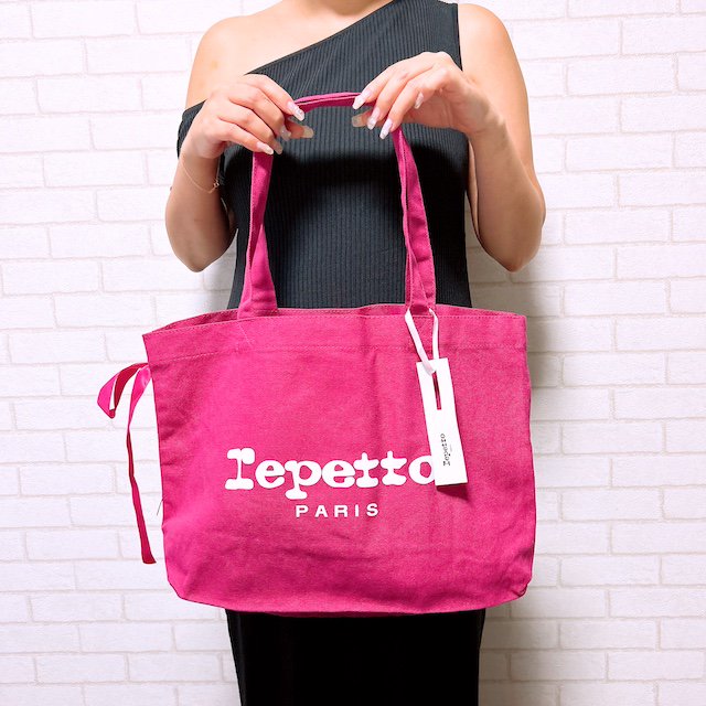 新品・未使用】 repetto レペット バレエ トートバッグ ピンク レッド