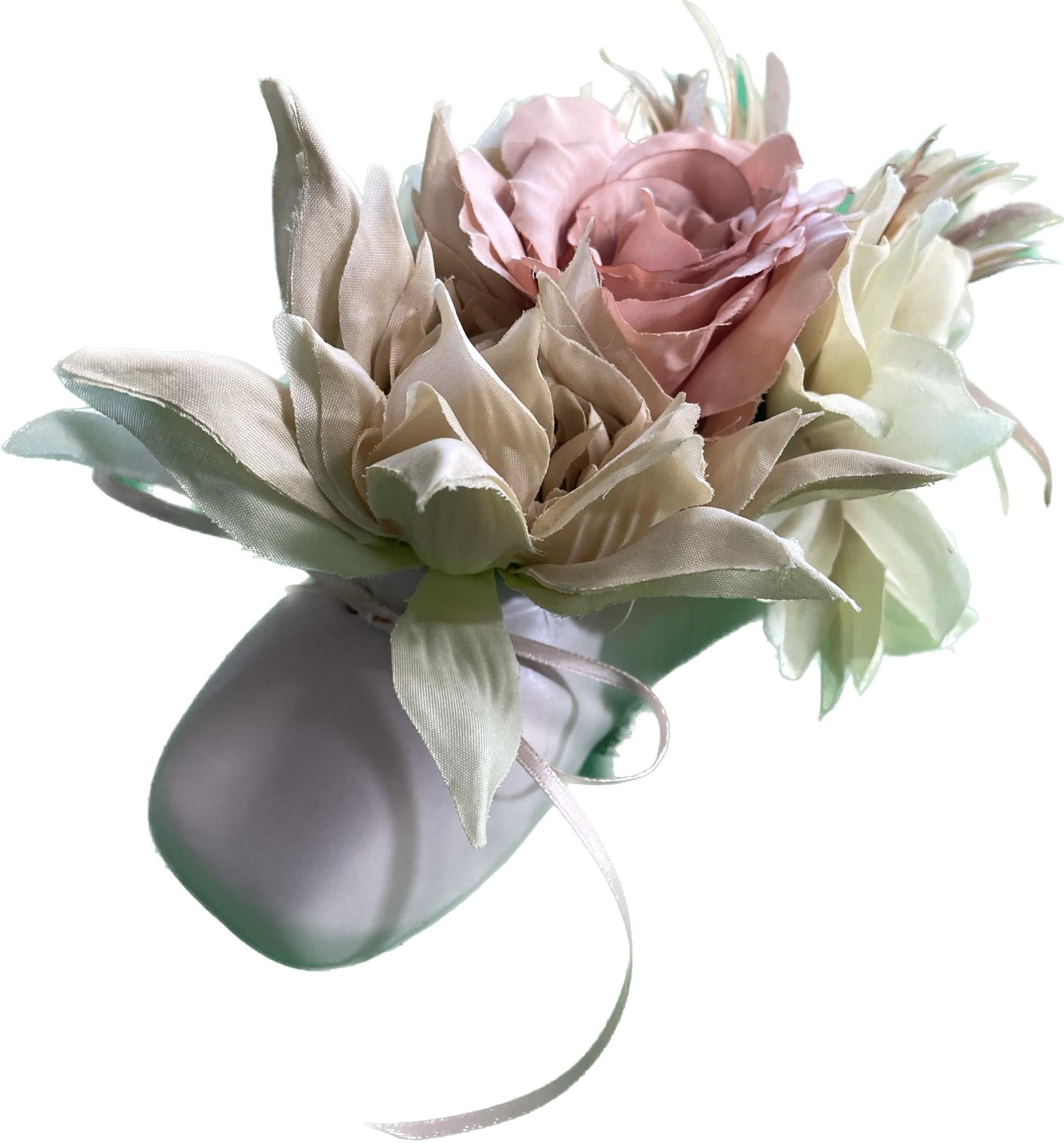 バレエシューズ花瓶ピンクトーシューズフラワーベース