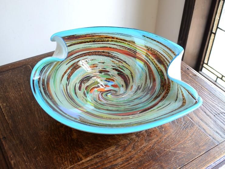 MURANO ムラノ 金彩 レース プレート 皿 Amazon.co.jp: MURANOITALYムラノ リボン レース お碗