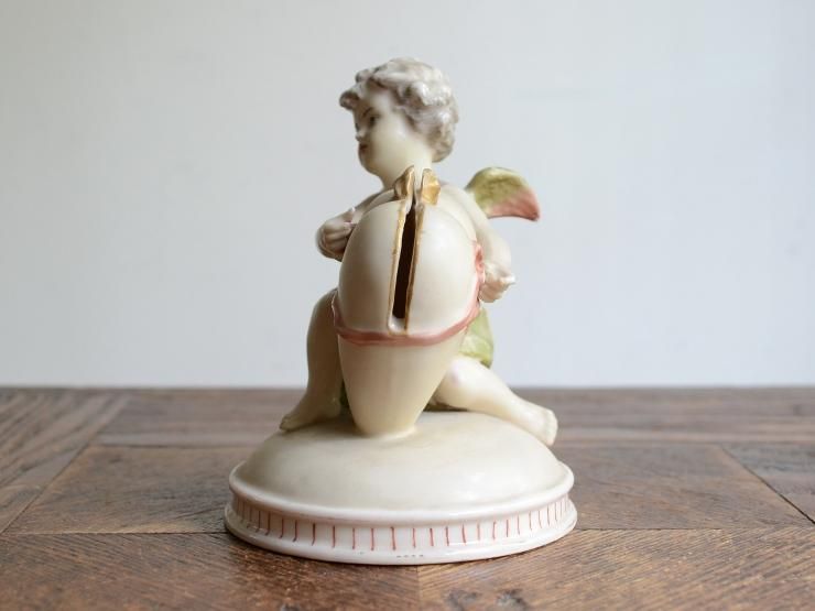 アンティーク天使（エンジェル）モチーフ 陶器カードホルダー