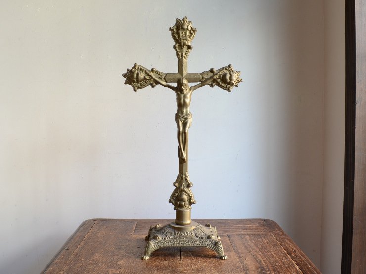 168 真鍮 バングル 十字架 クロス アンティーク ビンテージ アクセサリー