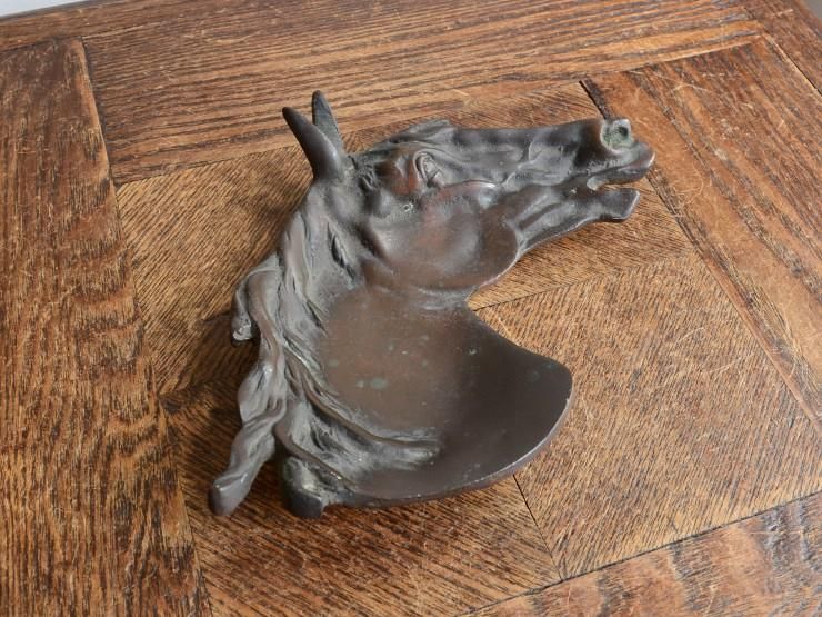 ビンテージ　真鍮製　馬二頭 Vintage Horse Ceramic object/ビンテージ 陶器製 馬 オブジェ