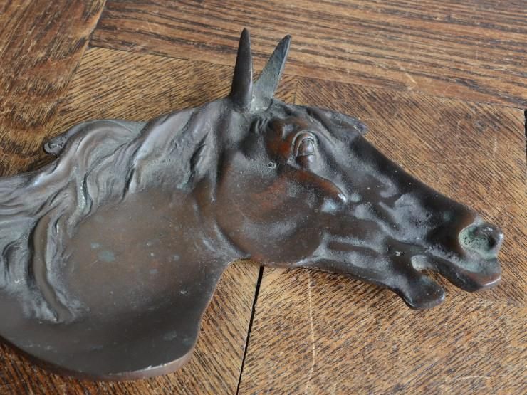アンティーク 馬モチーフ 真鍮トレイ｜アンティーク雑貨