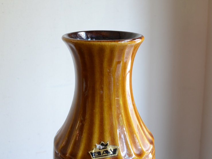 ドイツヴィンテージ 陶器フラワーベース （25ｃｍ）｜アンティーク雑貨