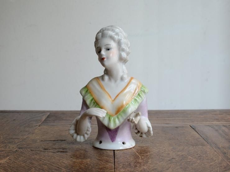 ハーフドール 陶器オブジェ｜アンティーク雑貨｜CHELSEA