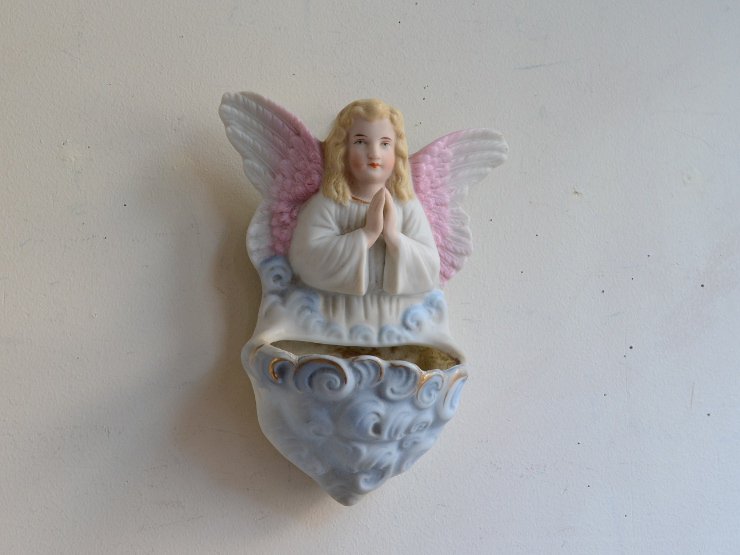 天使モチーフ 陶器ウォールデコレーション｜アンティーク雑貨｜CHELSEA antique＆decoration（チェルシー）
