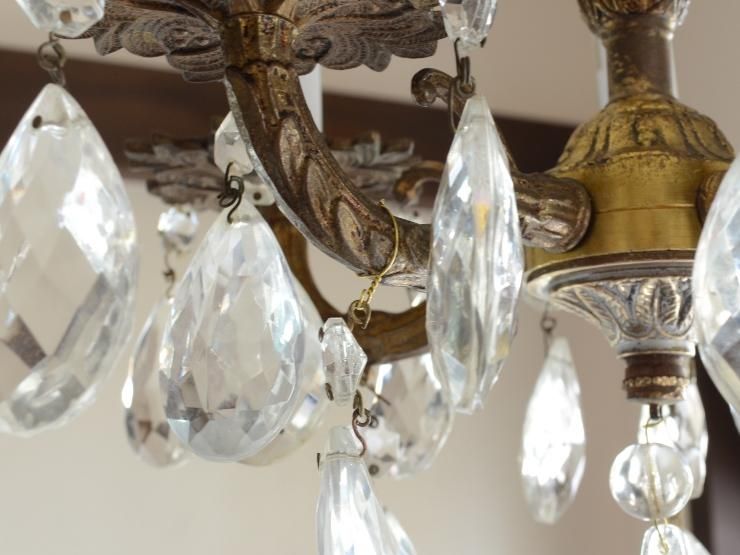 クリスタルゴールドシャンデリア 5灯 Amazon.co.jp : Saint Mossi シャンデリア クリスタル クリスタル 調