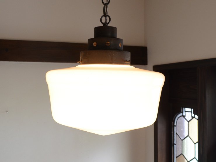 アール・デコ ミルクガラス ペンダントランプ｜アンティーク照明・ランプ｜CHELSEA antique＆decoration（チェルシー）