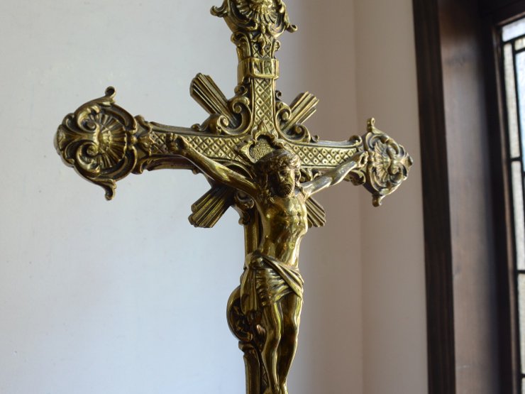 アンティーク クロス（十字架） 真鍮卓上オブジェ｜アンティーク雑貨｜CHELSEA antique＆decoration（チェルシー）
