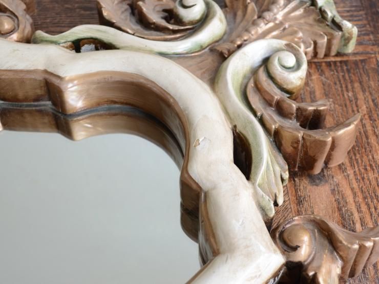 70's DEAD STOCKビンテージ壁掛けミラー&ドロップキャンドルスタンド 70's DEAD STOCKビンテージ壁掛けミラー&ドロップキャンドルスタンド