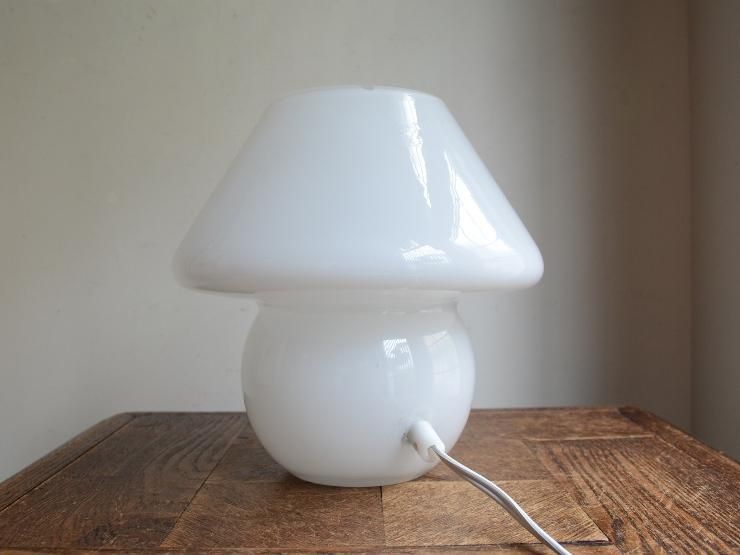 アンティークランプ　マッシュルーム ヴィンテージ マッシュルーム型 テーブルランプ（H20cm