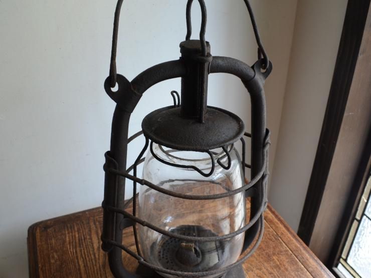 アンティーク木製&アイアンランプ 彫刻チェーン アンティーク木製&アイアンランプ 彫刻チェーン ライト・照明