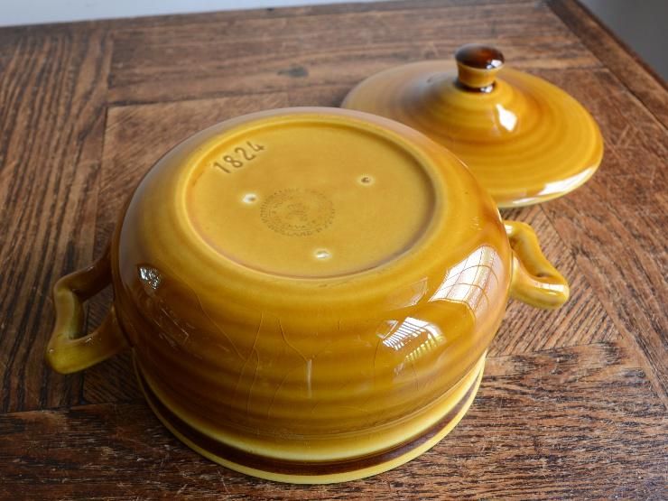 最終お値下げ‼️ヴィンテージ陶器角形キャニスター ヴィンテージ 陶器ポット (キャニスター)｜ CHELSEAマルシェ