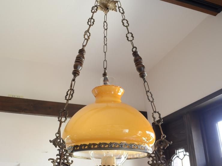 ヴィンテージ オイルランプ型ペンダントランプ｜アンティーク