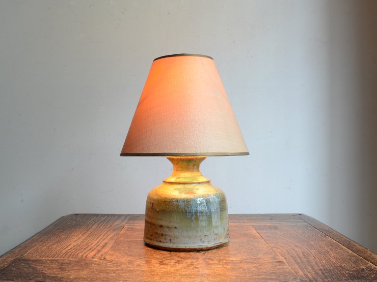 ヴィンテージ 陶器 テーブルランプ (H22.5cm)｜アンティーク照明 