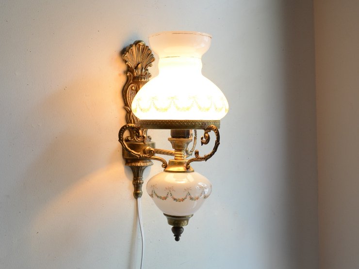 ヴィンテージ オイルランプ型 ウォールランプ｜アンティーク照明・ランプ｜CHELSEA antique＆decoration（チェルシー）