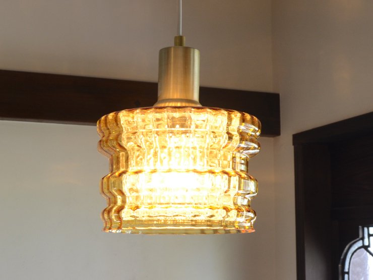 ヴィンテージ デザインガラス ペンダントランプ｜アンティーク照明・ランプ｜CHELSEA antique＆decoration（チェルシー）